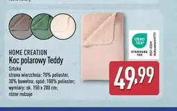 ALDI Koc polarowy Teddy 150x200 cm Home Creation oferta
