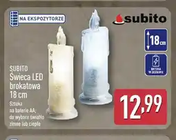 ALDI Świeca LED brokatowa 18 cm Subito oferta