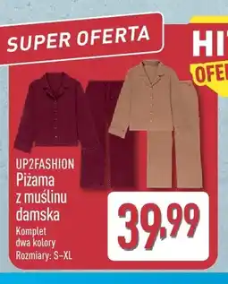 ALDI Piżama z muślinu damska UP2FASHION oferta