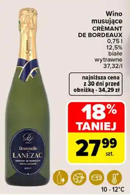 Carrefour Wino musujące CRÉMANT DE BORDEAUX oferta