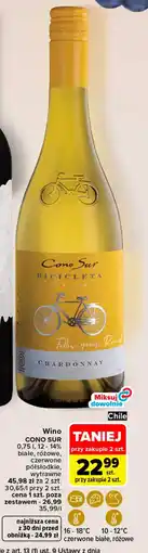 Carrefour Wino CONO SUR oferta