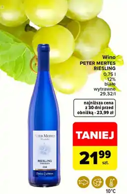 Carrefour Wino PETER MERTES RIESLING oferta