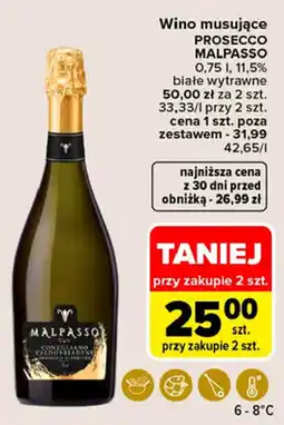 Carrefour Wino musujące PROSECCO MALPASSO oferta