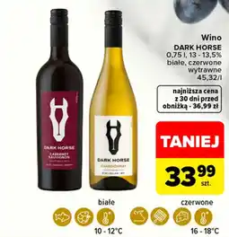 Carrefour Wino DARK HORSE oferta