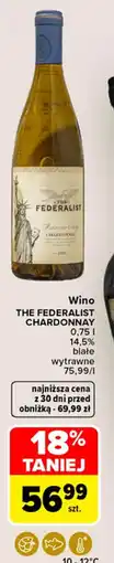 Carrefour Wino the federalist chardonnay oferta