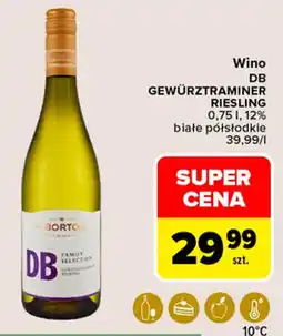 Carrefour Wino DB GEWÜRZTRAMINER RIESLING oferta