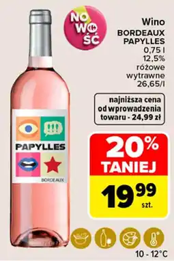 Carrefour Wino Bordeaux Papylles oferta