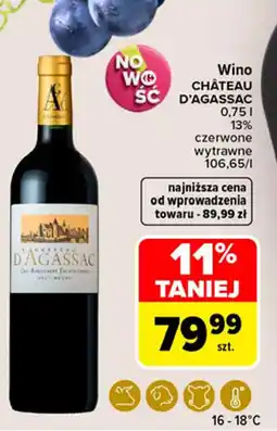 Carrefour Wino château d'agassac oferta