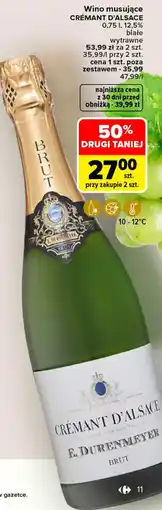 Carrefour Wino musujące CRÉMANT D'ALSACE oferta