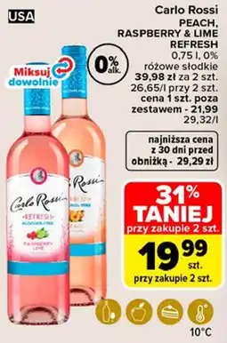 Carrefour Carlo Rossi PEACH, RASPBERRY & LIME REFRESH oferta