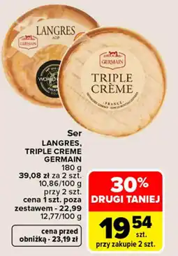 Carrefour Ser LANGRES, TRIPLE CREME GERMAIN oferta