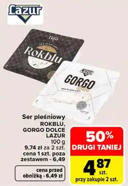 Carrefour Ser pleśniowy ROKBLU, GORGO DOLCE LAZUR oferta
