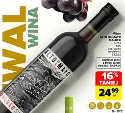 Carrefour Wino Alto de Mayo Malbec oferta