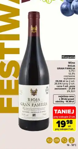 Carrefour Wino rioja gran familia oferta