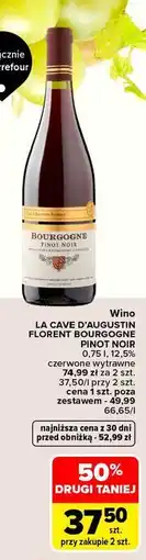 Carrefour Wino La Cave D'augustin Florent Bourgogne Pinot Noir oferta