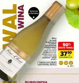 Carrefour Wino wytrawne La Cave D'augustin Florent Bourgogne Chardonnay oferta