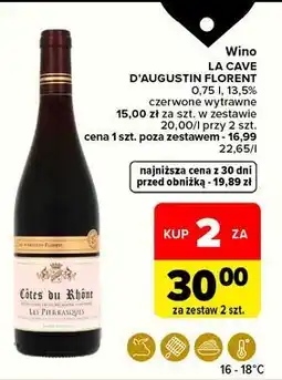 Carrefour Wino czerwone Cotes Du Rhone oferta
