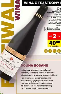 Carrefour Wino La Cave D'augustin Florent Laudun oferta