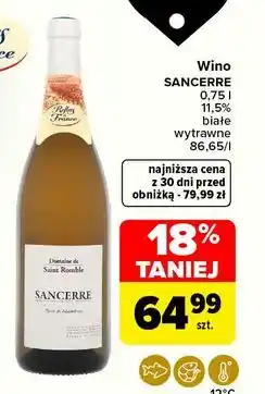 Carrefour Wino Sancerre oferta