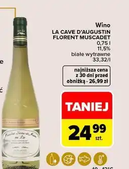 Carrefour Wino La Cave D'augustin Florent Muscadet Sevre-Et-Maine Sur Lie oferta