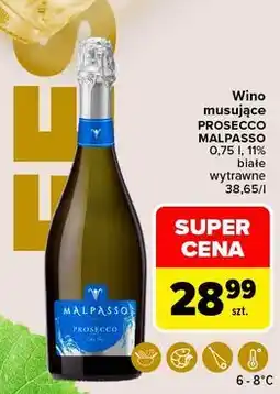 Carrefour Wino extra dry Malpasso Prosecco oferta