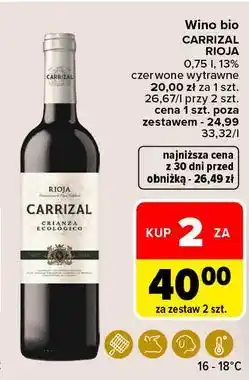 Carrefour Wino Carrizal Rioja oferta