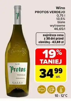 Carrefour Wino wytrawne Protos Vardejo oferta