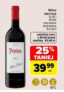 Carrefour Wino wytrawne Protos oferta