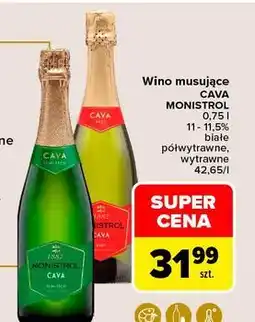 Carrefour Wino brut białe Monistrol Cava oferta