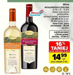 Carrefour Wino półwytrawne Mołdawska Dolina oferta