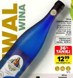 Carrefour Wino Liebfraumilch oferta