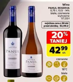 Carrefour Wino wytrawne chardonnay Panul Gran Reserva oferta