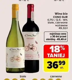 Carrefour Wino Cono Sur Organic Cabernet Sauvignon oferta