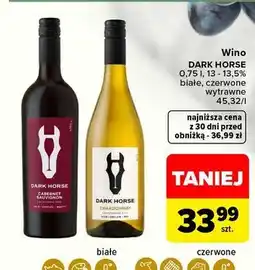 Carrefour Wino wytrawne chardonnay Dark Horse oferta