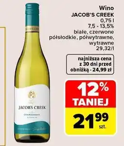 Carrefour Wino Jacob's Creek Merlot Shiraz oferta