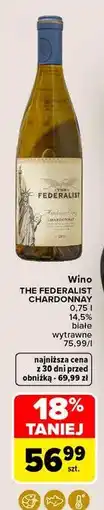 Carrefour Wino wytrawne chardonnay The Federalist oferta