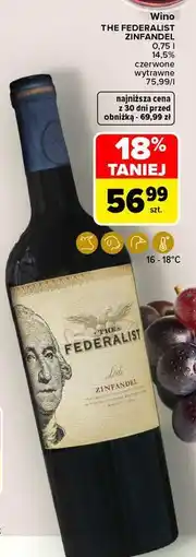 Carrefour Wino The Federalist Zinfandel oferta