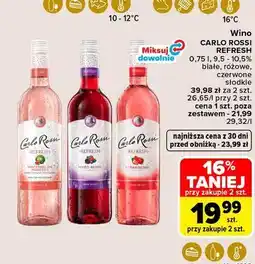 Carrefour Wino Carlo Rossi Refresh Strawberry oferta