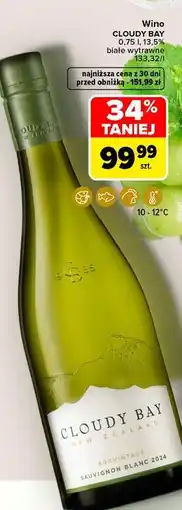Carrefour Wino Cloudy Bay Sauvignon Blanc oferta