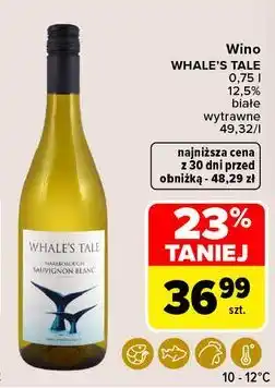 Carrefour Wino Whale's Tale Sauvignon Blanc oferta
