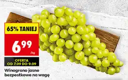 Biedronka Winogrono jasne bezpestkowe na wagę oferta