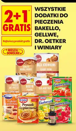 Biedronka Dodatki do pieczenia Bakello, Gellwe, Dr. Oetker i Winiary oferta