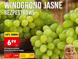 Biedronka Winogrono jasne bezpestkowe na wagę oferta