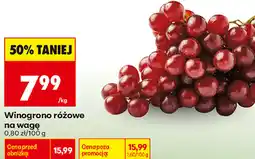 Biedronka Winogrono różowe na wagę oferta