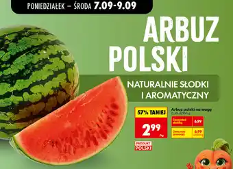 Biedronka Arbuz polski na wagę oferta