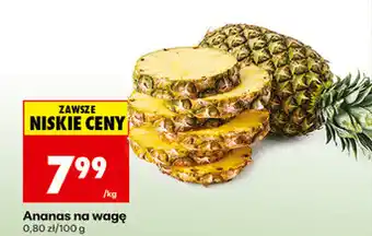 Biedronka Ananas na wagę oferta