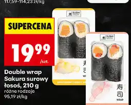 Biedronka Double wrap Sakura surowy łosoś oferta