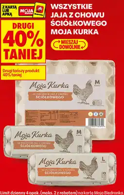 Biedronka Wszystkie jaja z chowu ściółkowego Moja Kurka oferta