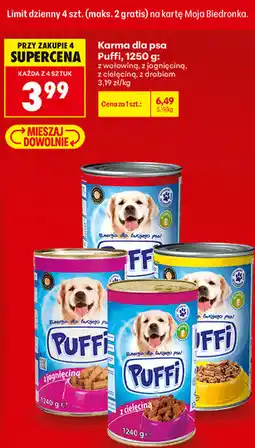 Biedronka Karma dla psa Puffi oferta