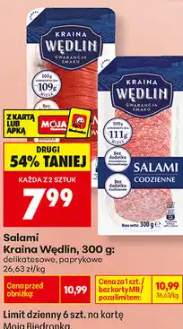 Biedronka Salami Kraina Wędlin oferta